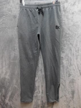BK Sweatpants Mens Medium Gray Joggers Athletic Pants Ankles Cotton Blend